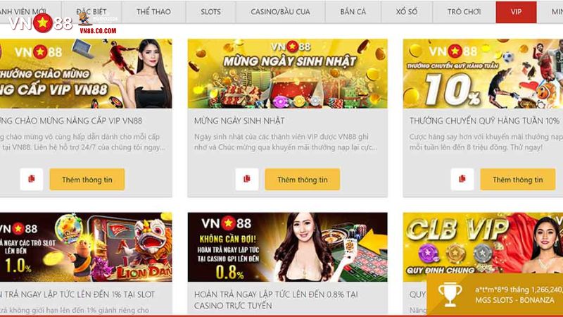 Các chương trình đặc biệt dành cho khách hàng VIP