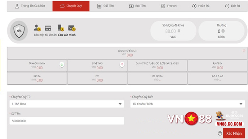 Rút tiền VN88 bằng tài khoản ngân hàng nhanh chóng