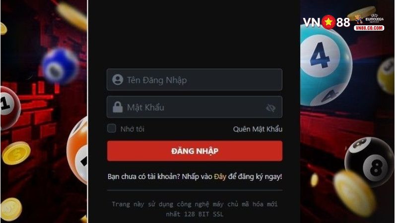 Sau khi nhập thông tin đúng bạn sẽ truy cập được vào nhà cái