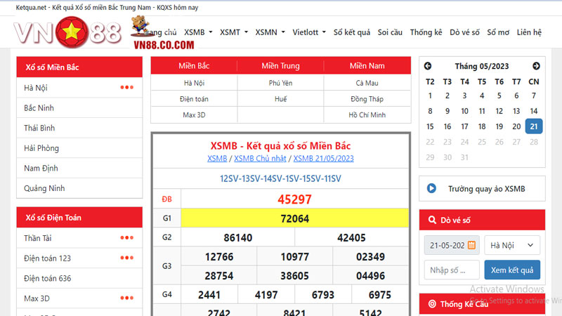 Trang web Kết Quả Xổ Số